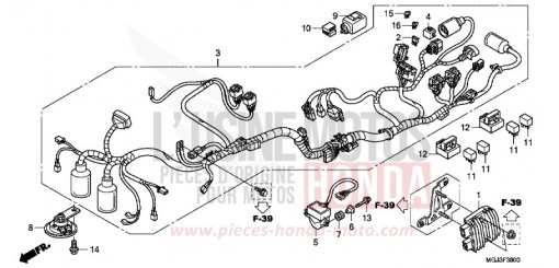 FAISCEAU DES FILS CBF1000FAB de 2011